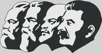 Маркс, Энгельс, Ленин и Сталин